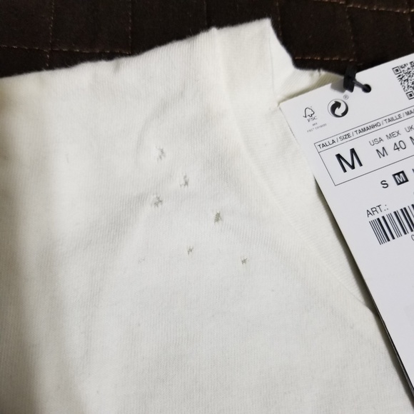 NWT Zara Man Distressed Tee - Picture 4 of 6